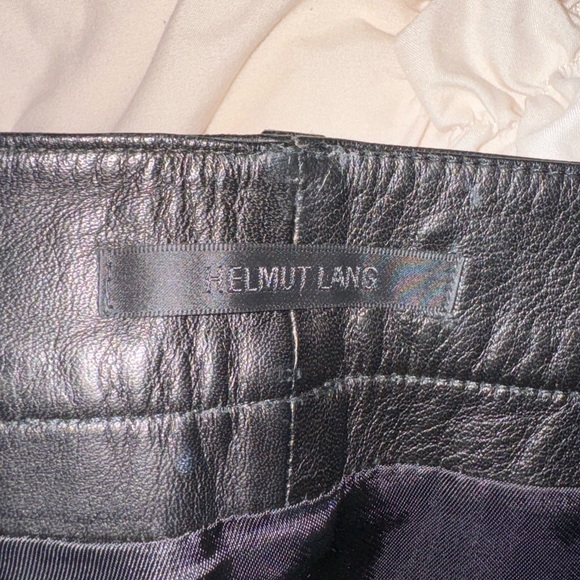 Helmut Lang Black Leather 5-Pocket Mini Skirt - Picture 8 of 14